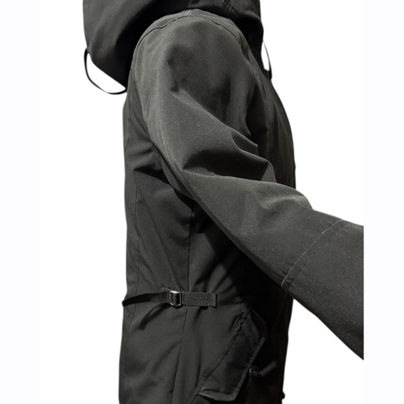 Canada Goose Kensington Women's Black Hooded Parka Coat Jacket Small NO FUR - Picture 5 of 15